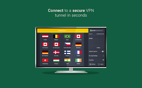 Private Internet Access VPN Screenshot