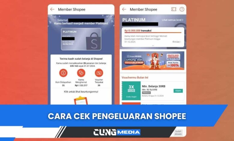 Cara Cek Pengeluaran Shopee